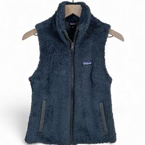 PATAGONIA Los Gatos Fleece Full Zip Blue Vest - Womens Small